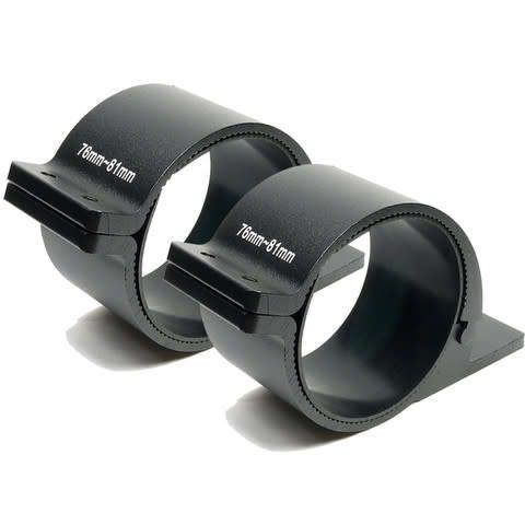 2 x 76-81mm 3" Bull Bar/Roof Rack Mounting Bracket Clamps for Off Road Light Bar