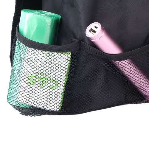 Car Seat Side Back Storage Vehicle Multi Pocket Holder Organizer String Bag Black
