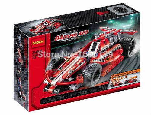 DAZZLING RED RACING CAR 3412 (158 PCS TOY)
