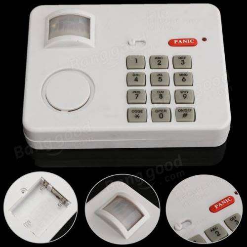 Motion sensor with Keypad Alarm set Numerical Code House alarm Code
