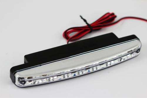 8 LED DRL Daylight Head Lamp Super White 12V DC Car Daytime Running Light 2PCS