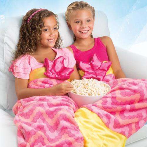 New Snuggie Tails MERMAID Blanket Pink One Size Fits Most - Super Soft Velveteen