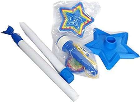 Mini Blue Rock star Mic ,stand with speakers built in