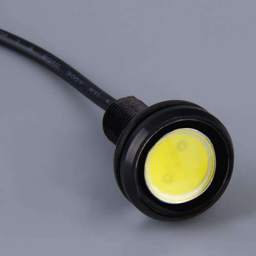 2× 23MM 9W 12v LED car fog white reversing lights Hawkeye daytime running lights