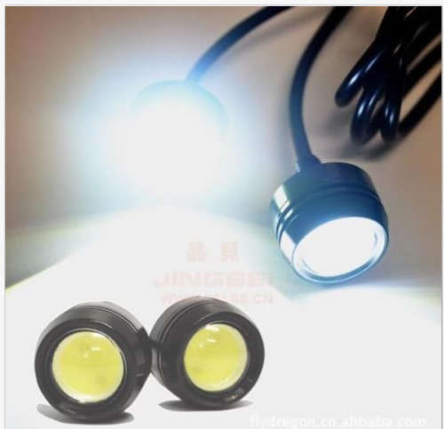 2× 23MM 9W 12v LED car fog white reversing lights Hawkeye daytime running lights