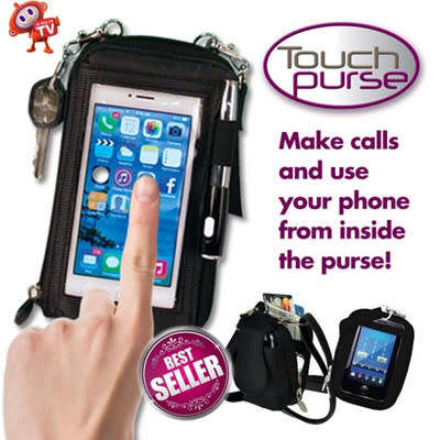 Mobile Phone Bag* Make Calls Use Your Phone from Inside The Purse* Works with Any Smartphone*