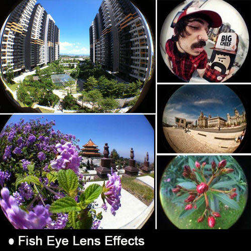 Universal 3in1 Clip On Camera Lens Kit Wide Angle Fish Eye Macro For Smart Phone
