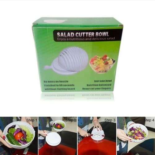 Salad cutter bowl