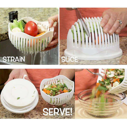 Salad cutter bowl