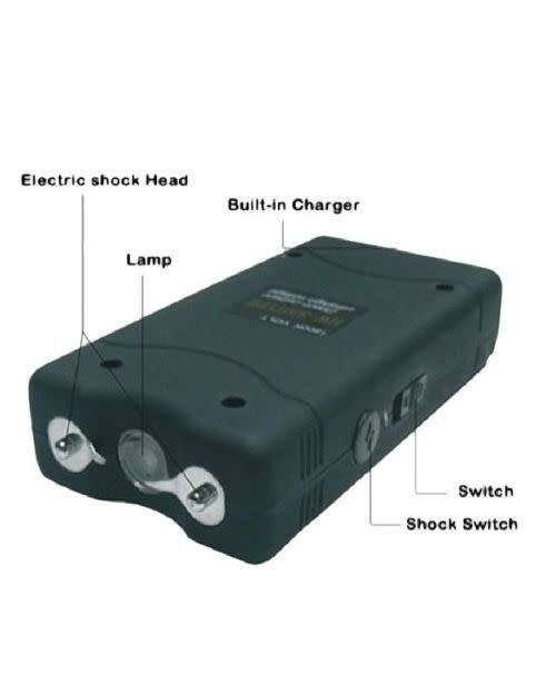 Mini Electric Shock Batons Stun Gun 5000k volt Rechargeable LED Flashlight