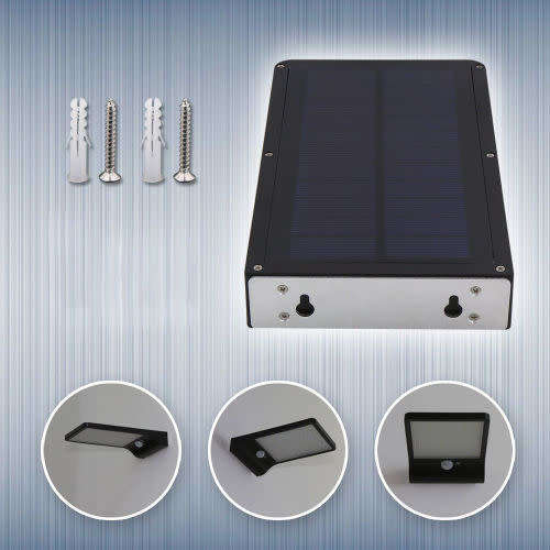 20W 42 LED Solar Power Outdoor Motion Sensor Garden Security Wall Lamp Light