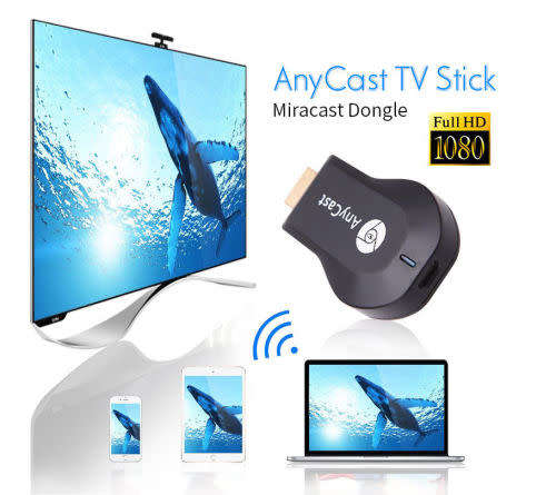 AnyCast M4 Plus WiFi Display Dongle Receiver Airplay Miracast HDMI TV DLNA 1080P