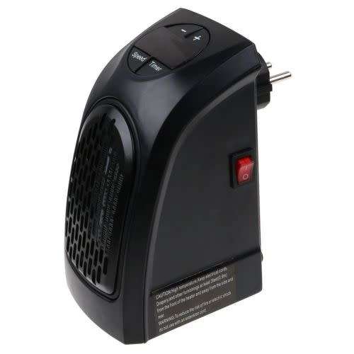 Portable Wall-Outlet Handy Fan Space Heater Warm Air Blower Electric Radiator