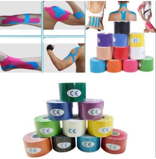 5cm*5m Size One Roll Elastic Kinesiology Sports Tape Muscle Pain Care