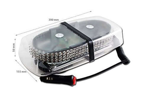 240LED 12V Car Roof Bar Emergency Strobe Light Warning Beacon Lamp Magnetic Base
