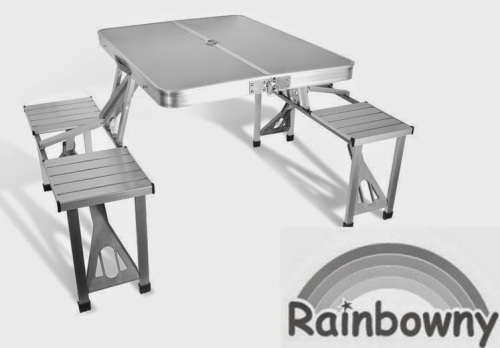 Aluminum picnic table outdoor folding table