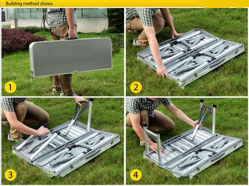 Aluminum picnic table outdoor folding table