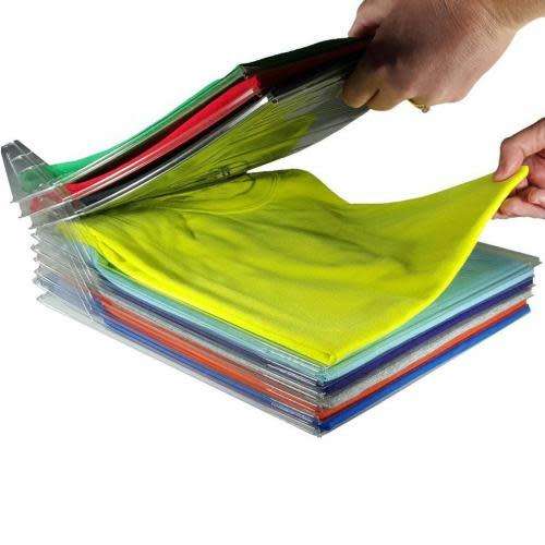 10 PACK T-Shirts Divider Shelf Organizer System Closet Drawer