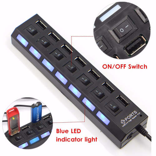 7 Port High Speed USB 2.0 Hub