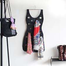LITTLE BLACK DRESS HANGING SCARF ORGANIZER