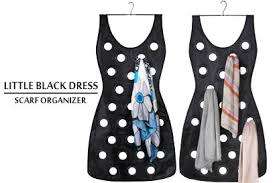 LITTLE BLACK DRESS HANGING SCARF ORGANIZER