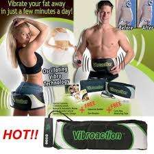 VIBROACTION Electric Vibrating Slimming Belt Vibroaction Massager Slim Belt Burning Fat Massage