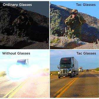 Military Style Sunglasses, Reduces Glare  (KKKI)