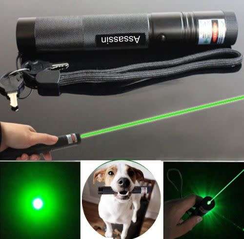 Powerful Green Laser Pointer Pen 5mw 532nm Green Laser+Battery+Charger