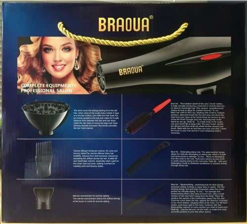 4000 WATTS 6 IN 1 HAIR DRYER MODELO: BR-8860