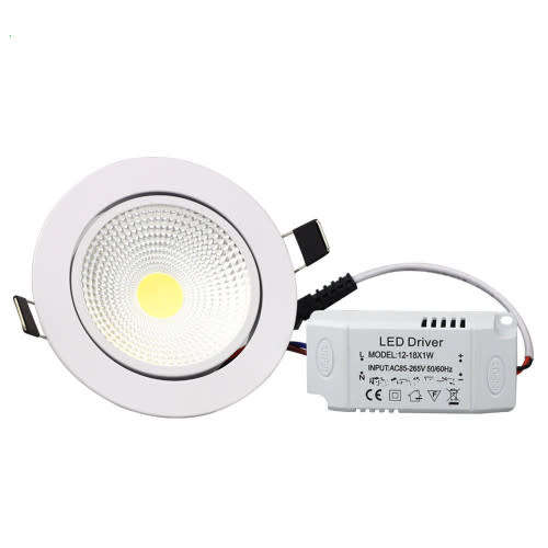 LED COB ceiling light 3W/5W/7W/9W/12W Recessed LED Spot downlight Lamp (KKLE)