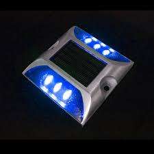 SOLMORE Solar Dock Light, 2 Pack LED Deck Light Solar Lights Path Road Dock Light (KKBIE)