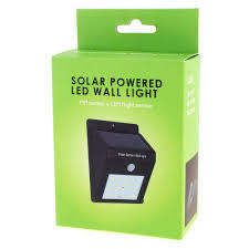 SOLAR POWERED LED SENSOR WALL LIGHT