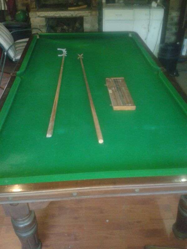 Mahogany pool table