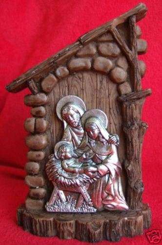 Religious Christmas Nativity Creche Decorative Piece Mary Joseph