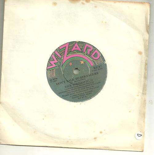 DON'T TALK TO STRANGERS- RICK SPRINGFIELD (SEVEN SINGLE)