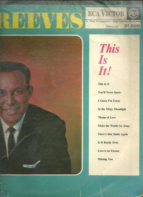 THIS IS IT!- JIM REEVES ( LP VINYL)