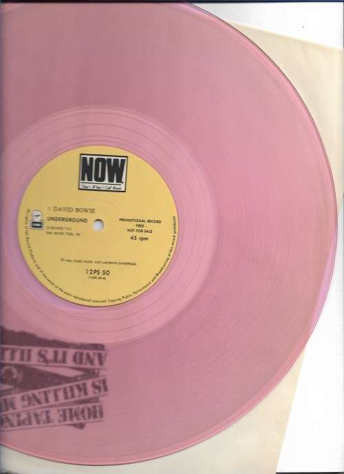 NOW THAT`S WHAT I CALL MUSIC 5- VARIOUS ARTISTS INCL 12 INCH DAVID BOWIE PINK VINYL