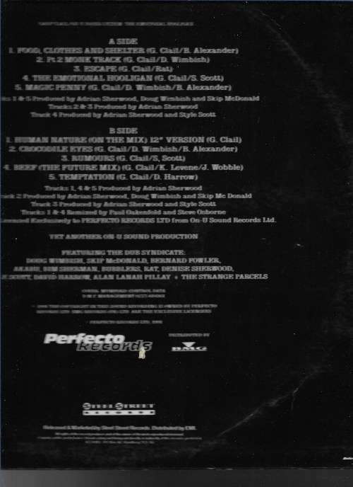 EMOTIONAL HOOLIGAN- GARY CLAIL/ON- U SOUND SYSTEM (LP VINYL)