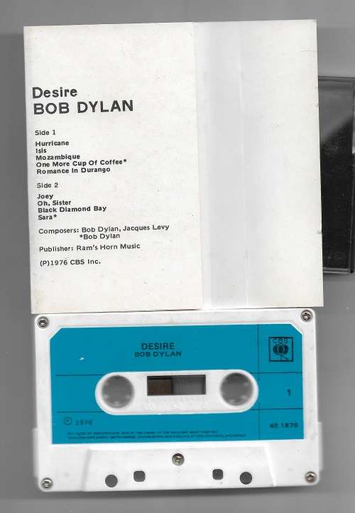 DESIRE- BOB DYLAN (CASSETTE TAPE)