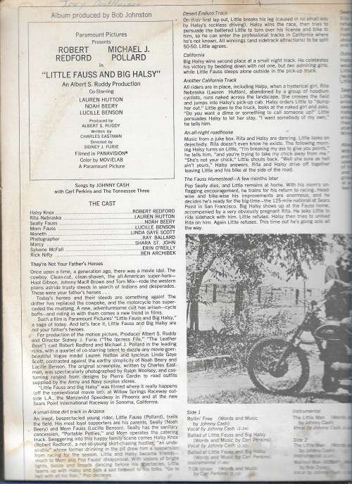 LITTLE FAUSS AND BIG HALSY- JOHNY CASH (LP RECORD)
