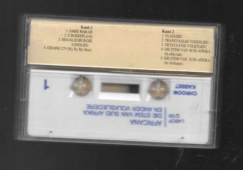 DIE STEM VAN SUID-AFRIKA- AFRICANA (CASSETTE TAPE)