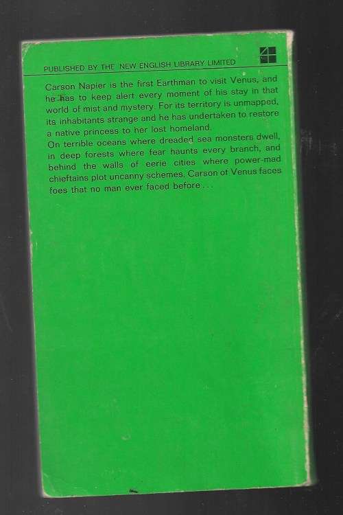 CARSON OF VENUS AND THE CHESSMEN OF MARS- EDGAR RICE BURROUGHS
