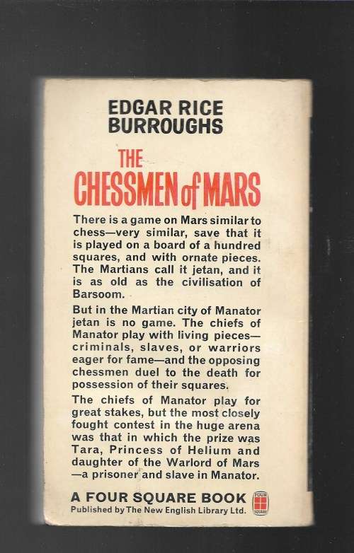 CARSON OF VENUS AND THE CHESSMEN OF MARS- EDGAR RICE BURROUGHS