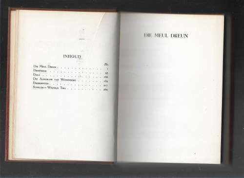 DIE MEUL DREUN EN ANDER TONEELWERKE- D F MALHERBE
