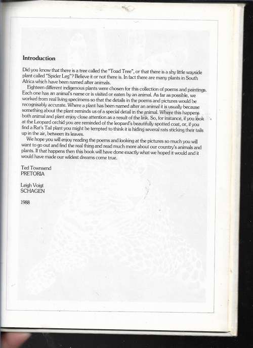 FOXTAILS- POEMS BY TED TOWNSEND- ILLUSTRATIONS BY LEIGH VOIGT