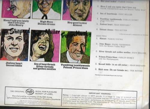 COUNTRY GREATS- STEREO MFP (LP RECORD)
