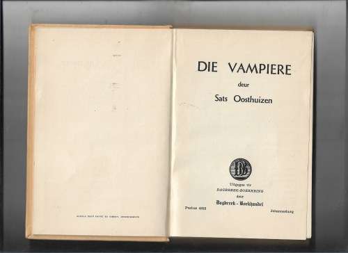 DIE VAMPIERE- SATS OOSTHUIZEN