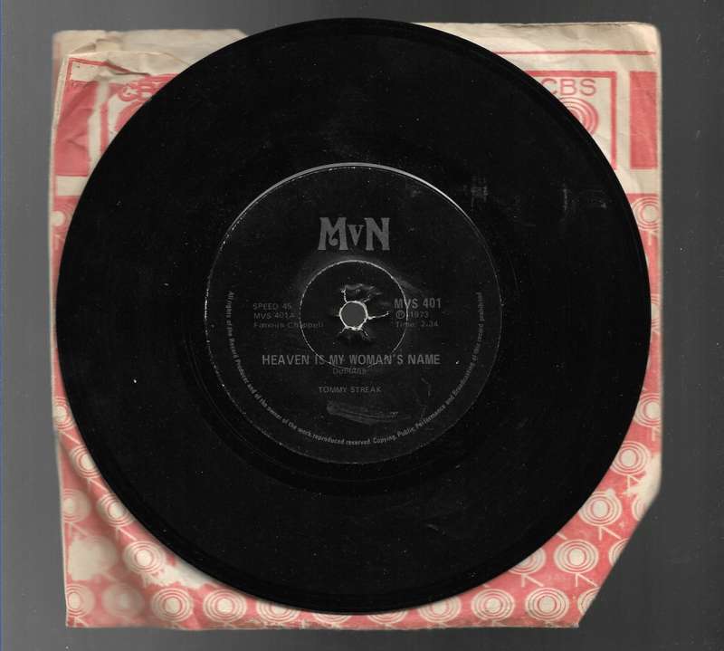 HEAVEN IS MY WOMAN`S NAME- TOMMY STREAK (SEVEN SINGLE)