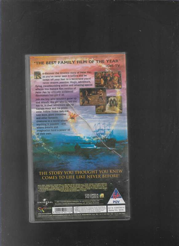 PETER PAN (VHS VIDEO)