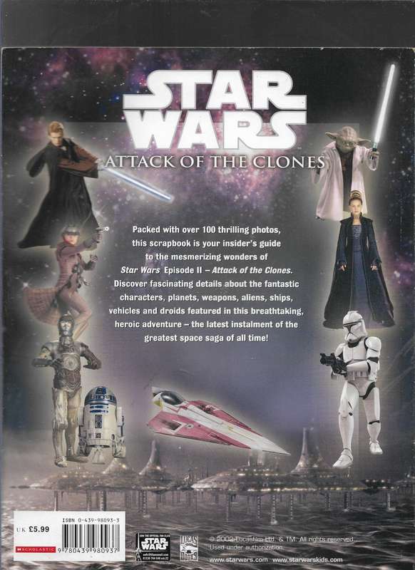 STAR WARS- ATTACK OF THE CLONES- SCRAPBOOK- RYDER WINDHAM